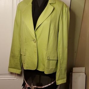 Green Cotton Blazer